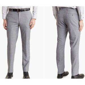 Calvin Klein Medium Grey Slim Fit Stretch Suit Pants Men Size 38 x 32 NWT